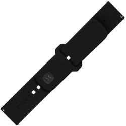 Fixed Sporty Strap Univerzális Szilikon Szíj - 22 mm, Fekete (FIXSST2-22MM-BK)