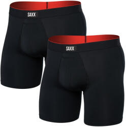 Saxx Multi-Sport Mesh Boxer Brief Fly 2Pk boxeralsó XL / fekete