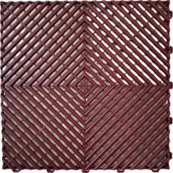 SwissDeck Műhelypadló - SwissDeck RibDeck Classic 33, 3 x 33, 3 cm - Wine Red (RDC-WR)