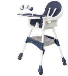 Z-tools Scaun de Masa Copii, Maxim 50 kg, 5-72 Luni, Albastru (ZLN-ZTS9140) Scaun de masa bebelusi