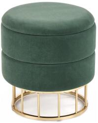 Halmar Taburet MINTY átm. 37 cm zöld/arany V-CH-MINTY-PUFA-C. ZIELONY (HA0032)