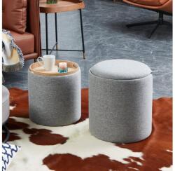 EGLO 424022 - KÉSZLET 2x Taburet MASHIKE átm. 34, 5/39 cm szürke 424022 (EG424022)