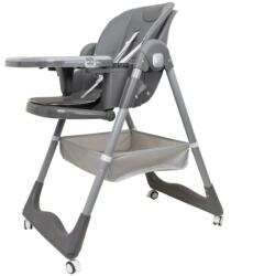 Z-tools Scaun de Masa Copii, Maxim 50 kg, Inaltime Reglabila, 12-36 Luni, Gri (ZLN-ZTS9134) Scaun de masa bebelusi