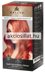 Kallos Glow tartós krémhajfesték 844 intenzív rézvörös 60ml