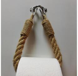 ASIR GROUP Kötél WC-papír tartó BORU 22x14 cm barna AS0492 (AS0492)