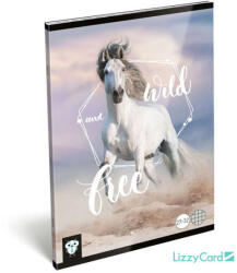 Lizzy Card LizzyCard A5-ös Kockás Füzet - Wild and Free - Ló (TSV01-03121)