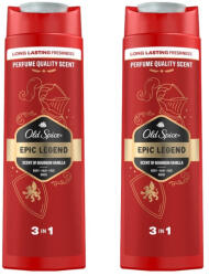 Old Spice Epic Legend 3 az 1-ben tusfürdő és sampon (2x400 ml)