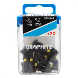 GRAPHITE Torziós ütvecsavarozó bit, 20 db (GRAPHITE-56H544)