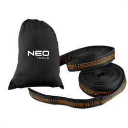 NEO TOOLS Függőágy hosszabbító hevederek 2db x 2, 5 m, szemes, 200kg (NEO-63-141)