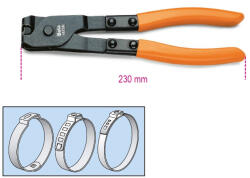 Beta 1473A OETIKER® szemesbilincs összehúzó fogó, barnított, PVC-bevonatú szárral (BETA 1473A) (BETA-014730010)