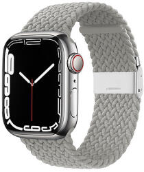 Crong Wave Band - Fonott szíj Apple Watchhoz 38/40/41/42 mm világosszürke (CRG-40WAV-CMP)