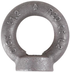 BETA 8042EN M8 Emelő gyűrűs anya, fekete (ROBUR 8042EN/8) (BETA-080420308)