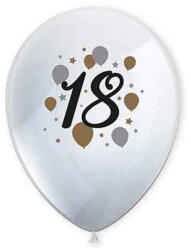 Procos 18" év mintás latex lufi 6db-os szett (95619)