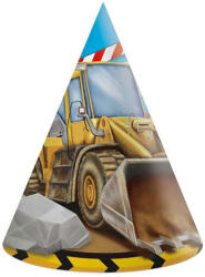 Procos Munkagép mintás party kalap 6db-os szett (95472)