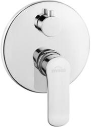INVENA SIROS falsík alá építhető kétfunkciós csaptelep, kerek, króm (90-CO2-A)