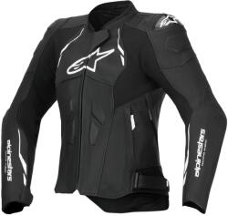 Alpinestars Jachetă de motocicletă din piele de damă Alpinestars Stella Dusk alb-negru (AIM101-302)