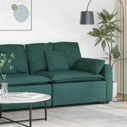 vidaXL sötétzöld moduláris kanapé karfás végmodul párnákkal 100 cm (4104391) - valora