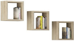 AKORD K Sonoma Tölgy Fali Polc Szett 25x25cm (KPKPPOLDAB007)