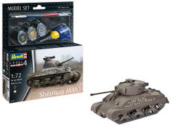 Revell Sherman M4A1 (63290) 1: 72 makett készlet kiegészítőkkel (63290)