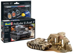 Revell PzKpfw II Ausf. F (63229) makett készlet kiegészítőkkel (63229)