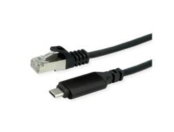 Roline Cablu de retea USB type C la RJ45 LAN Gigabit 5m, Roline 12.02. 1169 (12.02.1169-10)