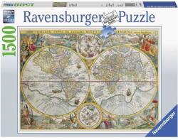Ravensburger Puzzle Harta Istorica 1500 Piese Design Nou - Ravensburger (rvspa00716) Puzzle