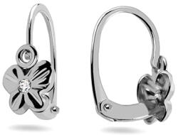 Heratis Forever Fülbevaló újszülött babának, gravírozott pillangók cirkóniával, fehérarany, 14K IZ31546A