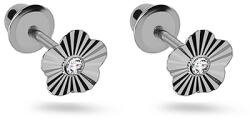 Heratis Forever Gyerek, virágos, csavaros fülbevaló, 14K fehérarany IZ31555A