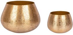 Bizzotto Két arany fém virágcserep készlet Bizzotto Varanasi Ø 30/42, 5 cm (BI-0182970)