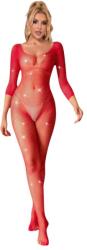 Subblime 952419 - csillogó strasszos overál - (piros) -XS-M - erotikashow