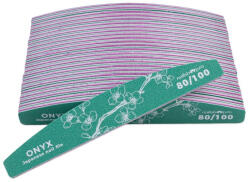 2M Beauty Pila Japoneza semiluna Nailshop 80 100 - set 25 buc