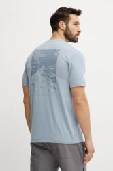 Helly Hansen t-shirt SKOG RECYCLED GRAPHIC férfi, nyomott mintás, 63082 - kék XL