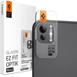 Apple iPad Pro 11 (2024) / iPad Pro 13 (2024), Kamera lencsevédő fólia, ütésálló fólia, Tempered Glass (edzett üveg), Spigen Glastr Ez Fit Optik Pro Metal, fekete