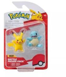 Jazwares Pokémon: 2 db-os figura csomag - Squirtle, Pikachu (PKW3586) - ejatekok