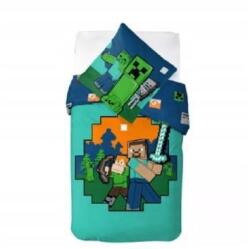 Carbotex Minecraft: alex és Steve ágyneműhuzat garnitúra - 140 x 200 cm (MC248796-PP) - ejatekok