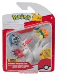 Jazwares Pokémon: 3 db-os figura csomag - Poliwag, Cyndaqui, Zangoose (PKW4085) - ejatekok