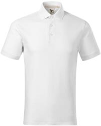 MALFINI Tricou polo bărbătesc cu guler Prime - Albă | M (2340014)