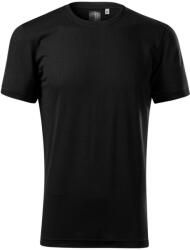 MALFINI Tricou bărbați Merino Rise - Neagră | L (1570115)