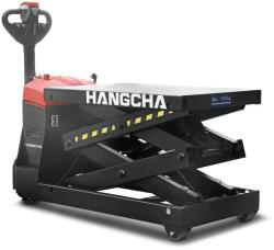 Hangcha önjáró elektrohidraulikus ollós emelőasztal 2000 kg-os teherbírással