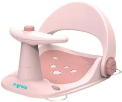 U-Grow Scaun de baie bebe, spatar reglabil, roz, U-Grow (UGSB-0097-PK)