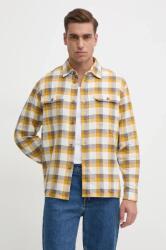 Benetton pamut ing férfi, galléros, sárga, regular, 5H0EUQ04J - sárga S