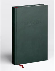 Realsystem Tanári határidőnapló A5, műbőr 150mmx210mm, fehér lapokkal zöld 2026/2027 Realsystem (5311-08) - iroszer24