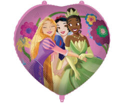 Decorata Party Lufi 18" 45cm szív, Disney Princess - Hercegnők (LUFI670856)