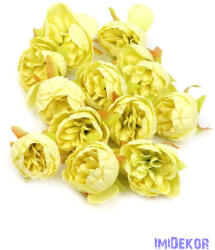  Ranunculus selyem fej 5cm 10db/csomag - Krémsárga