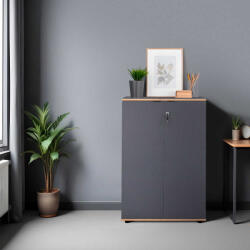 Adore Bibliotecă Adore Rio cu 2 Uși, Cheie și 3 Rafturi, 72x109x34 cm (RKT-332-AX-1) Biblioteca
