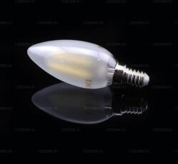 V-TAC Opálbúrás Retro LED gyertya égő E14 (4Watt/300°) COG LED izzószálas, természetes fehér (4475 13852)