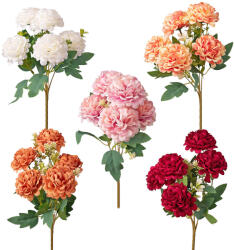 Valex Decor Selyemvirág csokor, 5 ágú, 29cm magas - 36db-os mix (LD007)