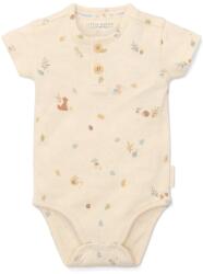Little Dutch Body cu maneca scurta - Sand - Forest Friends - Little Dutch