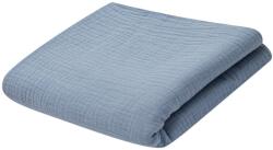 NEW BABY Pătură de muşelină pentru copii New Baby 70x100 cm albastră Patura