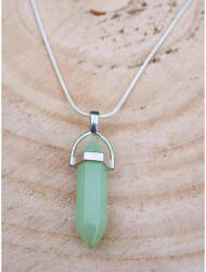  Zöld Jáde ásvány Kúp Medál